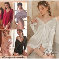 Crystal Albee Sexy Lingerie Satin Sexy Lingerie Women's Nightwear /