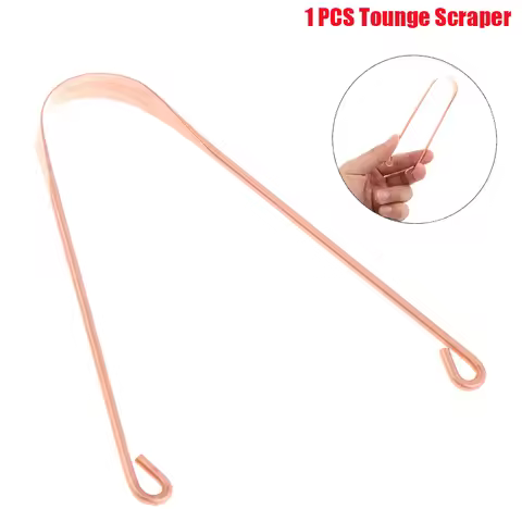 1PCS Oral Care Copper Tongue Scraper Men Women Dental Toothbrush Hygiene Health Care Tool Cleaner Sc