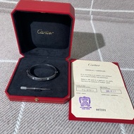 98 新卡地亞 Love 系列四鑽二代白金手鐲 17 號，2008 年購入