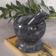 Real Stone Mortar With Pestle marble martar Helps Crushing Food More Easily And Save Strength Durable Strong.