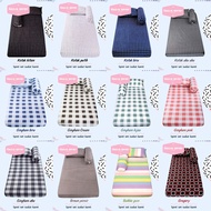 LOKAL KATUN Aesthetic Single Bed Sheet 80x200 90x200 100x200 120x200 Local Cotton Rubber Corner Sing