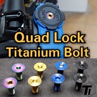 Ti-Parts Titanium Bolt for Quad Lock Smartphone Holder Mount | Quadlock 360 Bicycle &amp; motorcycle Titanium Screw Bicycle