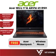 ACER NITRO V 16 ANV16-41-R101 (R7-8845HS/RTX4050 6GD6/16GB D5 5600MHz/512GB Gen4 NVMe M.2 SSD/16" WU
