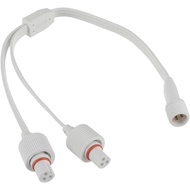 Pemisah Y untuk Lampu Luar Kekal, Kabel Sambungan Berbentuk Y 1 Lelaki kepada 2 Perempuan, Kord Kuas