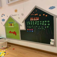 Children's Day Gift Building Block Wall Blackboard Wall 2-in-1 Magnetic Doodle Home Use Wall-mounted