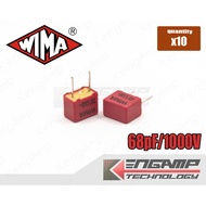 (10 Pieces) [F-CAP] 68pF/1000V WIMA FKP2 4.5x7.2mm P=5mm