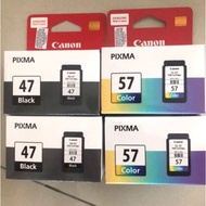 CANON PG 47 (BLACK) & CL 57 (COLOR) INK CARTRIDGE