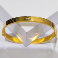 EMAS 375 GELANG TANGAN CARTIER KOSONG TERBARU BANGLE CARTIER 9K GOLD VIRAL