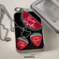 Twinkling Watermelon Sugar Merch Viva La Vida Keychain Necklace Pick Guitar Sticker Handfan