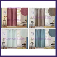 Romantika Curtain Langsir Hook Cangkuk Espanol Linen Series Door Pintu Curtain Langsir Murah 140x260