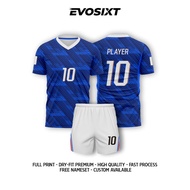 Fr4nce Home Pildun 2026 Football Jersey Dry Fit Material Full Printing Free Name and Number