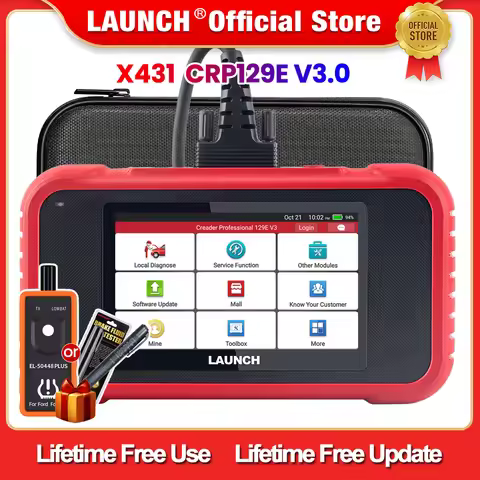 【Free Update】2026 New LAUNCH X431 CRP129E V3.0 OBD2 Scanner, Engine ABS SRS AT System Diagnostic Too