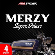 KAWASAKI BINTER MERZY Logo Cutting Sticker | Premium Motorcycle Cutting Sticker | 4 Sizes | 10 Color