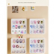 1pc White Blind Box Cosmetic Storage Box, Wall Mounted Storage Box Blind Box Display Stand, Action F