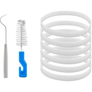 6 Pek Gasket Getah Pengedap Gantian 3.94 inci untuk Bahagian Gantian Pengisar Nutri Ninja 7 Sirip O-