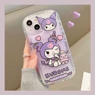 My Melody Kuromi Cinnamoroll Cartoon Phone Case for iPhone 11 12 13 14 Pro Max 6 6S 7 8 Plus SE 2020 X XS XR Cute Bread Cover