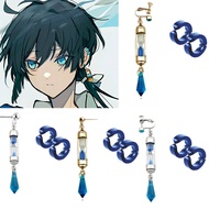 Anime Earrings The Case Study of Vanitas No Karte Props Hourglass Ear Cuff Cosplay Jewelry Ear Studs