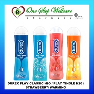 DUREX PLAY KLASIK H2O (50ML/100ML) / PLAY TINGLE H20 / STRAWBERI/ WARMING (100ML)