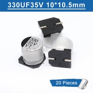 20pcs SMD Aluminum Electrolytic Capacitor 330uF 330 35V 35V330uF 330uF35V 10*10.5mm new original