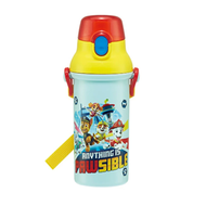 日本製Paw Patrol 水壼 汪汪隊大功立 超輕一按式 水壺直接水樽 常温水樽 (RED CAP) 平行進口 480ML 0.48L