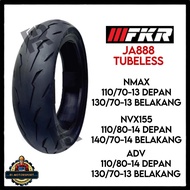 [FKR] JA888 NMAX150 NVX155 ADV150 ADV160 Tubeless Tyre Tayar 110/70-13 130/70-13 110/80-14 140/70-14