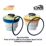 Diesel Fuel Filter for Triton 2.4 2.5, L200 2.2 2.4, Pajero Sport 2.4 2.5 1770A337 & 1770A338