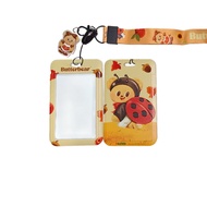 ป้ายชื่อน้องเนยพร้อมสาย ป้ายใส่บัตรห้อยคอ ที่ใส่บัตร7-11 Card Holder Butterbear 7-Eleven Neck VaniLa