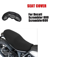 For Ducati Scrambler 800 Scrambler800 motorcycle Accessories Seat Cushion Cover Anti-Slip Mesh Fabri
