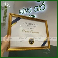 BEAUTIFUL GOLD A3 frame (to fit 30x42cm paper), real photo, certificate frame