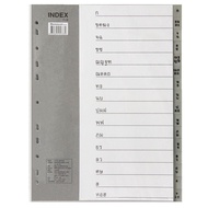 Index Set (Index) Plastic 16 Wavy BENNON Gray Type A4 IX816