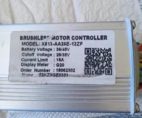 Brushless Motor Controller Ancheer Electric Bicycle X813-AA26E-12ZF 36/48V 15A Updated Part KD26E Di