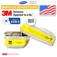 3M 6001 Organic Vapor Filter, 3M 6003 Inorganic and Organic Filter, 3M 6006 SAFEMALL Mixed Filter