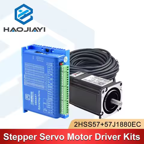 Nema23 Hybrid Closed-Loop Stepper Motor & Driver Set | 2.2Nm 2000rpm 5A 8mm Shaft Model: 2HSS57+57J1