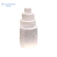 Selenite Tower Lamp Quartz Crystal Ornaments Craft Reiki Healing Home Decor [CrazyMallueb.sg]