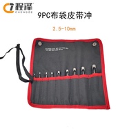 Belt Punch Punch Hollow Punch Punch Punch Punch Canvas Bag 9PC Set Round Punch Leather Punch Tool JZ