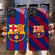 DF-57 FC Barcelona TPU HD Glass Casing for Realme C53 C31 C35 GT 6 Narzo N53 50A Prime