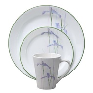 Corelle 16-Piece Impressions Shadow Iris Dinnerware Set