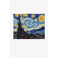 THE STARRY NIGHT BY VINCENT VAN GOGH Cross-Stitch Kit Picture Size 4" x 5.1"