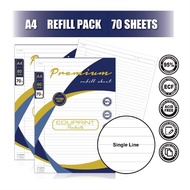 ( 88-24-413 ) EDU Paper Examination Sheet Exam Paper A4 Size 80GSM Single Line Note Book