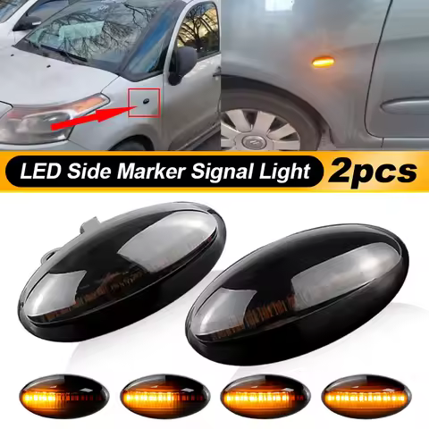 Dynamic Flashing Led Side Marker Turn Signal Light For Citroen C1 2005 2006 2007 2009 2010 2011-2020
