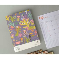 PNS-B5-X B5 FLORAL MONTHLY VIEW PLANNER (STAPLING) 2026