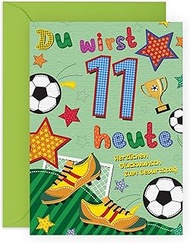 Central 23 Football Birthday Card for Boys - You Will Today 11-11th Birthday Gift - Birthday Cards f