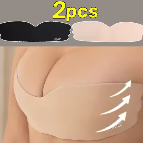 Self-Adhesive Silicone Underwear One Piece Invisible Reusable Angel Wings Seamless Nipple Covers Bre