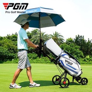 Golf Supplies Trolley Tricycle With Umbrella Rack Scorecard Foldable Ball Bag Pull Cart Golf Trolley