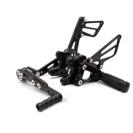 Motorcycle Footrest Kit Adjustable Rearset Foot Pegs Racing for GSXR600 GSXR750 GSXR1000 SV650 S