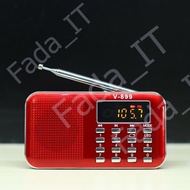 ลำโพงวิทยุพกพา ลำโพง Mp3 อ่านUSBได้/อ่านMicro SD Cardได้ รุ่น V-899