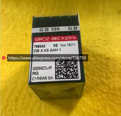 100 pcs Original Groz-Beckert Golden Needle DBXK5 DB X K5 SAN 1 GEBEDUR Tajima Barudan SWF China Emb