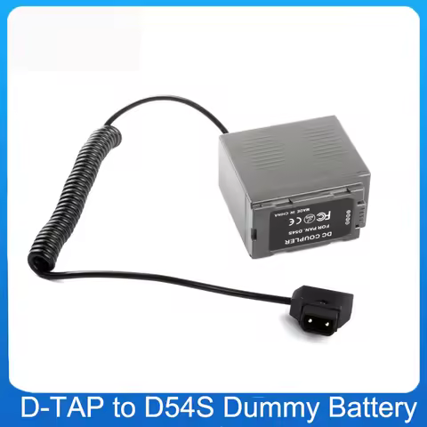 D-TAP DTAP Coiled Cable for Panasonic D54S Dummy Battery Box DVC63 DVC80 DVX100 DVX100A AG-DVX102B C