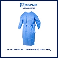 RESPACK Blue Disposable Isolation Gown