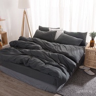 Japanese Style Size Washable Cotton Simple Style Dormitory Folk Four-Piece Bedding Set ins Hotel Y0L